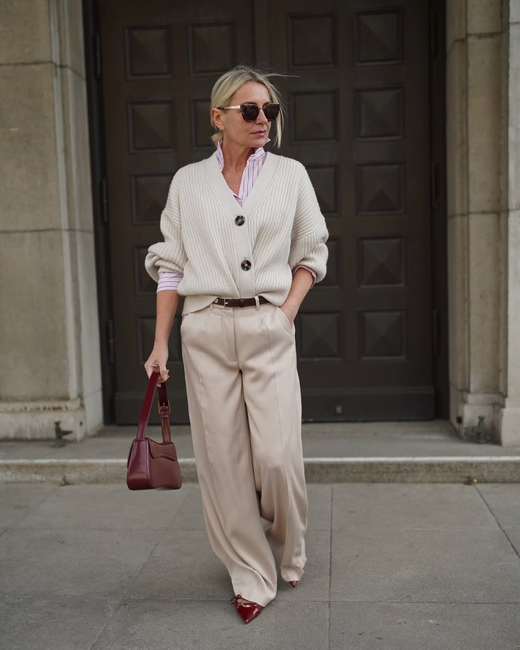 Nákupné maniačky - béžové nohavice