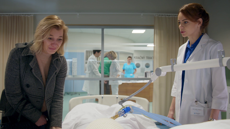 Jana Majeská a Anna Nováková v seriáli Nemocnica