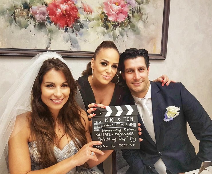 Karin Haydu na svadbe Kristíny Greppelovej a Tomáša Palondera