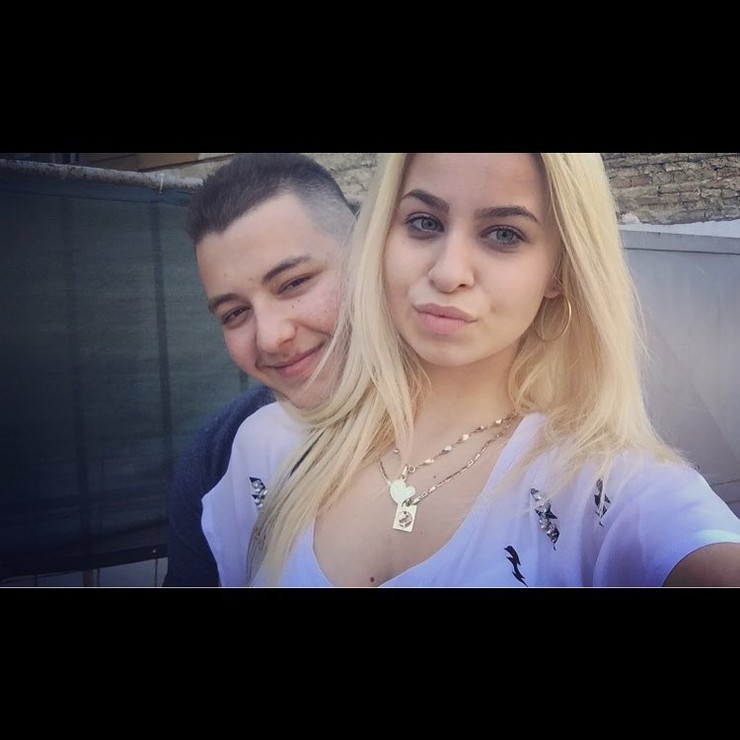 Dávid Habo s jeho priateľkou Renátou