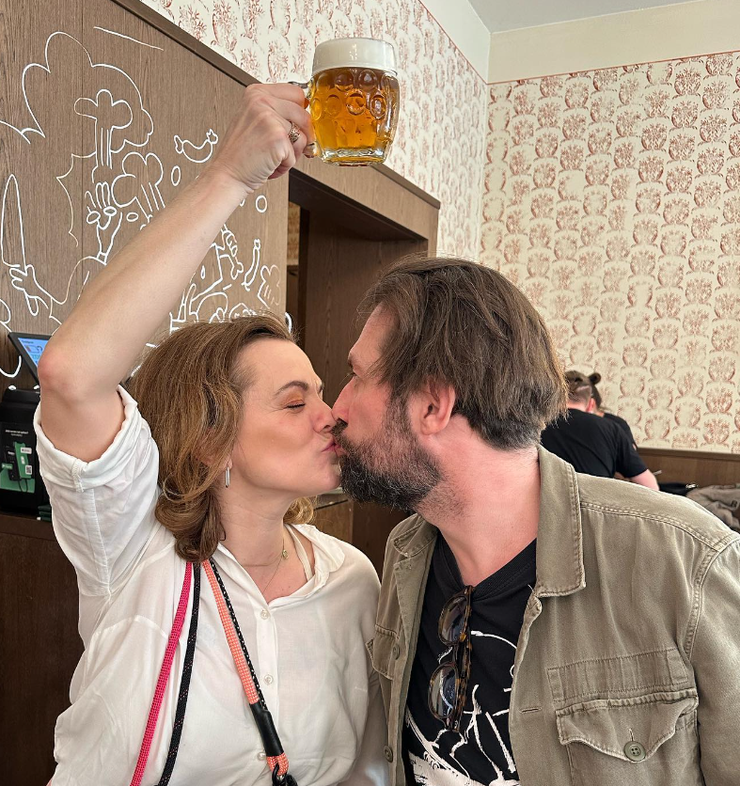 Marta Jandová s manželom  