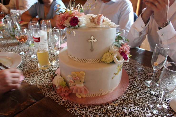 Kandráčovci na krste dcérky Marušky