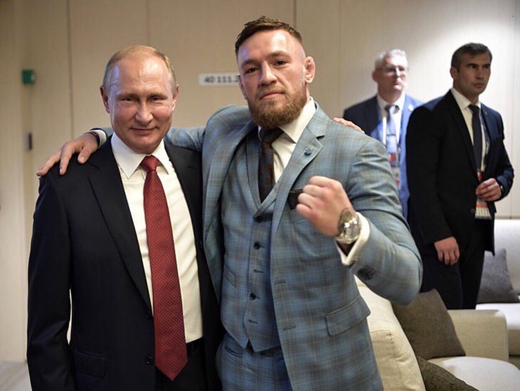 Conor McGregor a Vladimir Putin