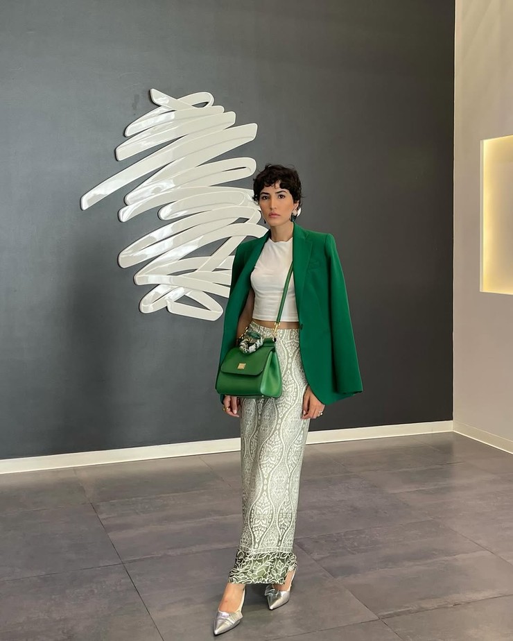 Nákupné maniačky - zelená farba v outfitoch