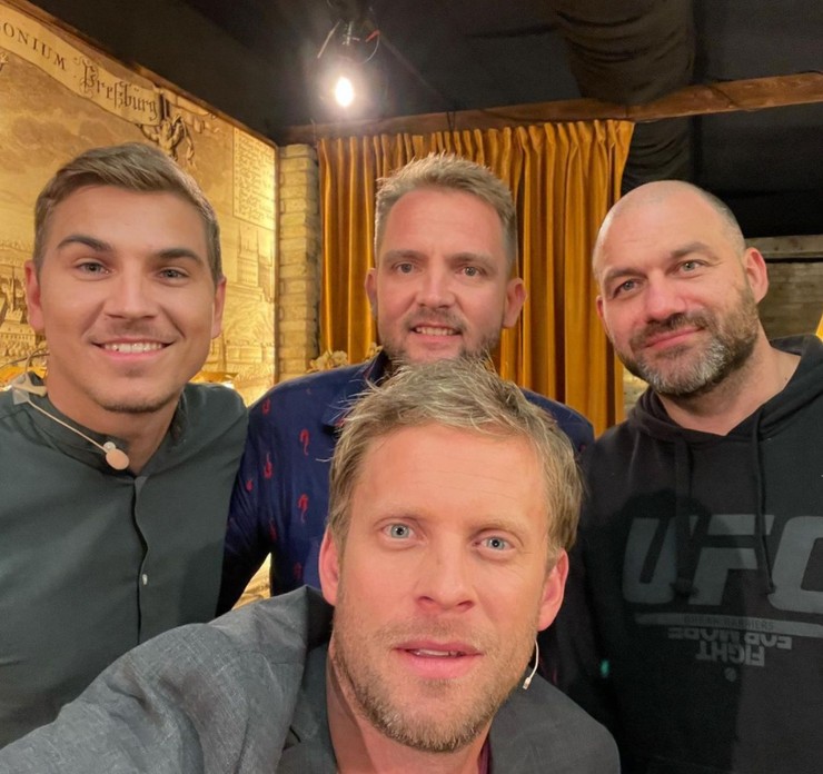 Libor Bouček na nakrúcaní Talentu