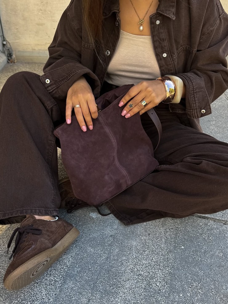 Nákupné maniačky - čokoládová hnedá farba