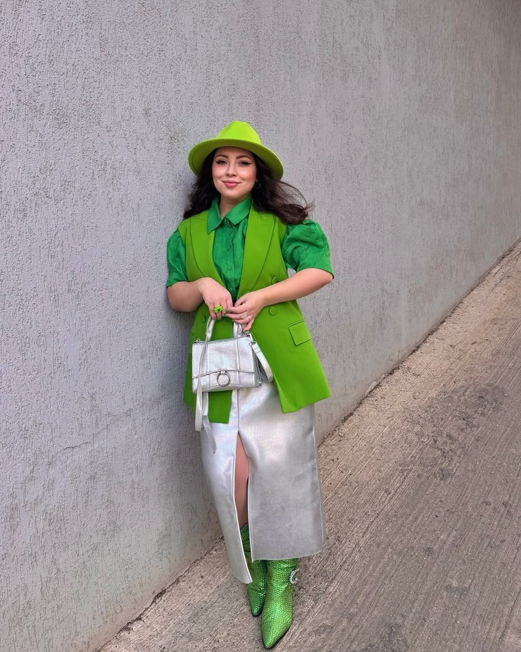 Nákupné maniačky - zelená farba v outfitoch