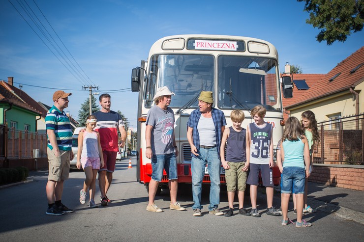 Prázdniny - Nakrúcanie s autobusom Princezná