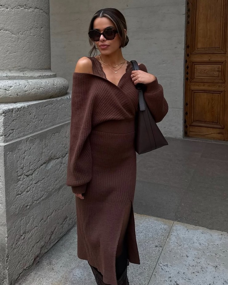 Nákupné maniačky - čokoládová hnedá farba