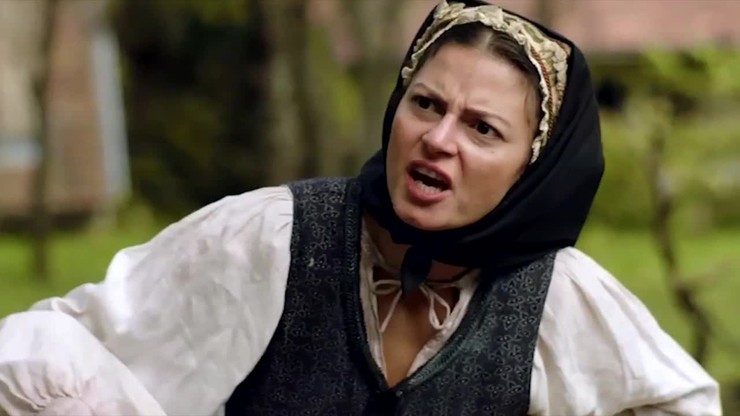 Lujza Garajová Schrameková ako dedinčanka v 1890