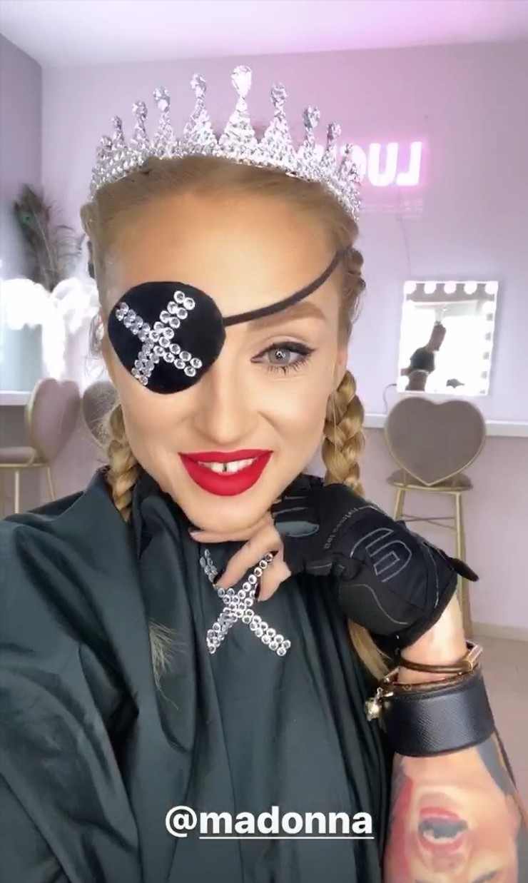 Lucid a jej mejkapová premena na Madonnu