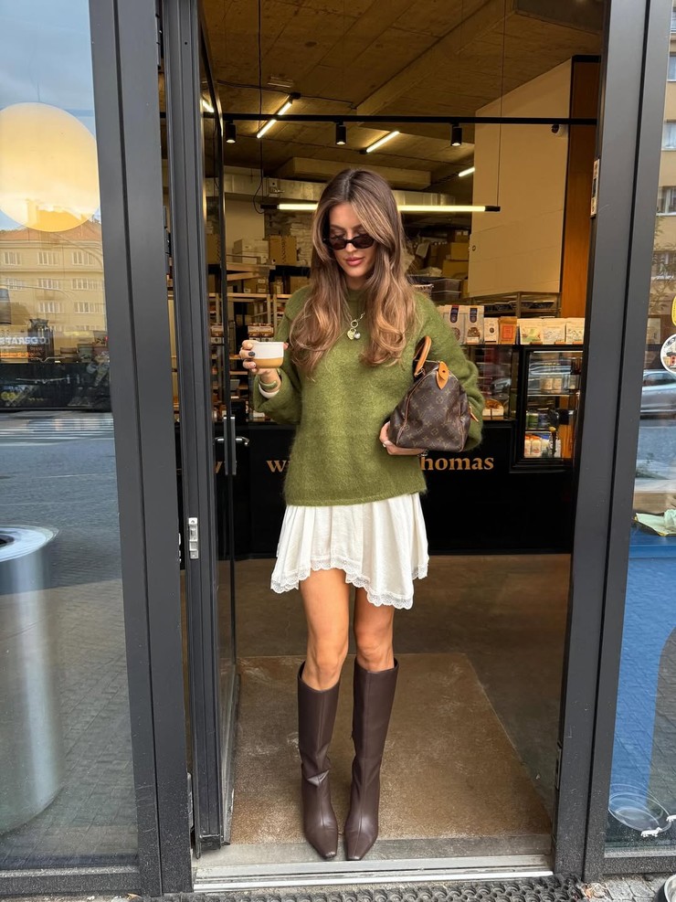 Nákupné maniačky - olivová zelená