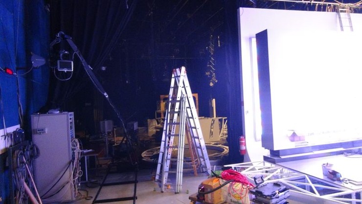 Búranie starého štúdia Novín TV JOJ 22