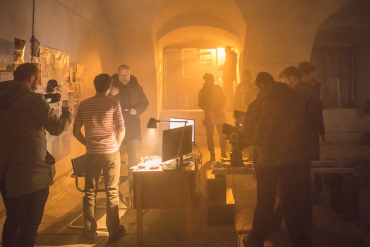 Trhlina - Nakrúcanie v bývalej väznici v Brne