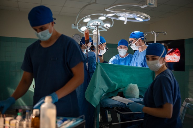 Nemocnica - nakrúcanie scény s dcérou Adama Ondruša