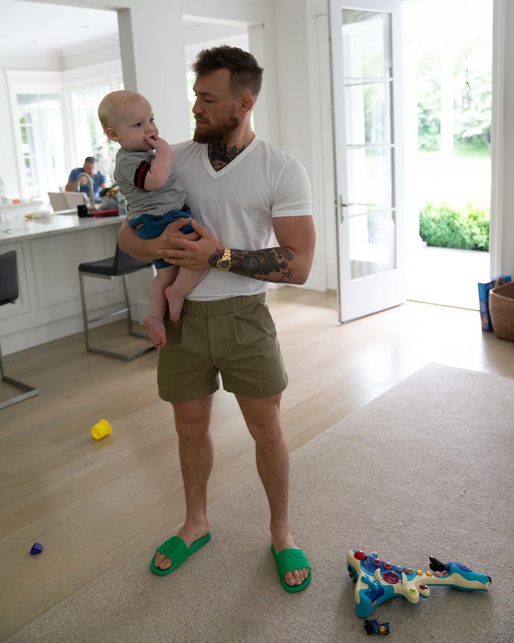 Conor McGregor so svojím synom Conorom McGregorom mladším