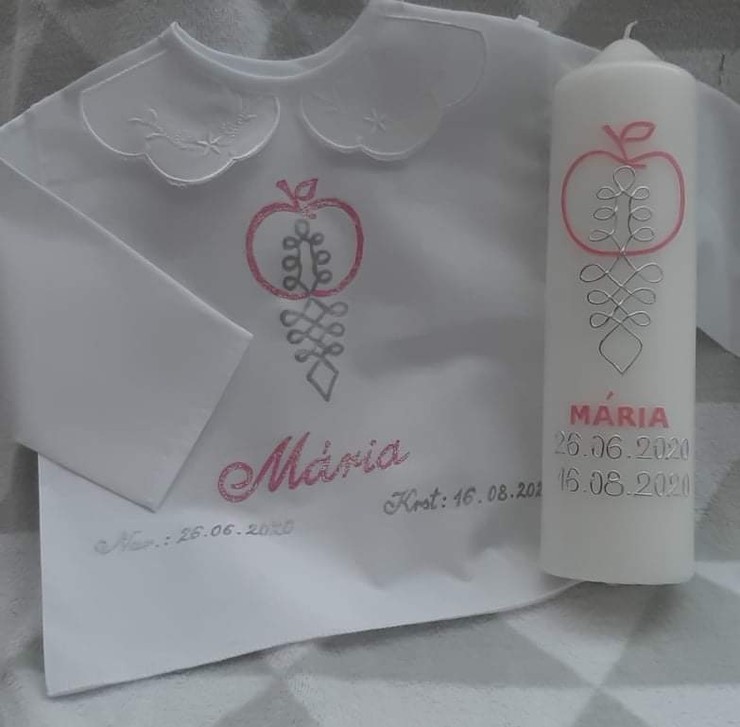 Kandráčovci na krste dcérky Marušky