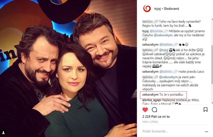 Inkognito - Nespokojný divák naložil na instagrame Čekymu a ten okamžite zareagoval