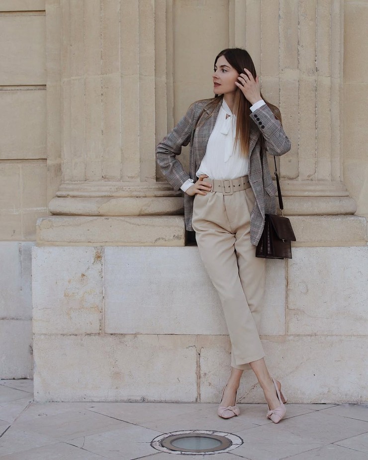 Nákupné maniačky - béžové nohavice