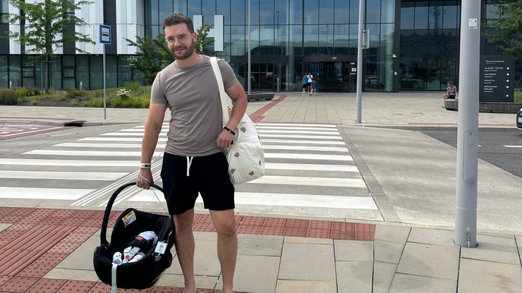 Dušan Ambróš so synčekom