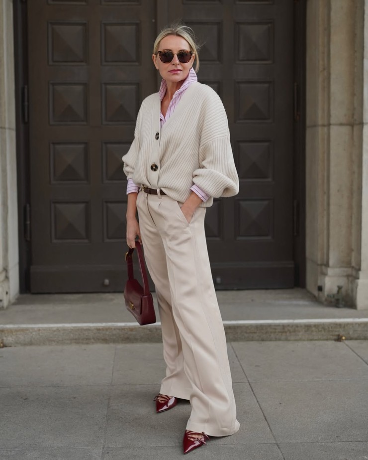 Nákupné maniačky - béžové nohavice