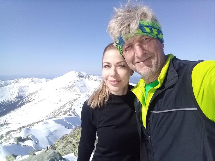 Jožo Kubáni s partnerkou Dankou