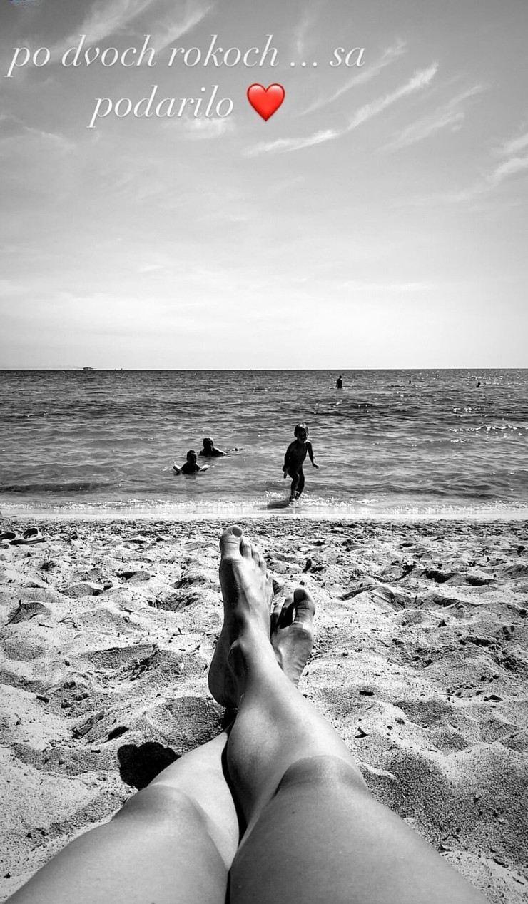 Nela Pocisková na dovolenke