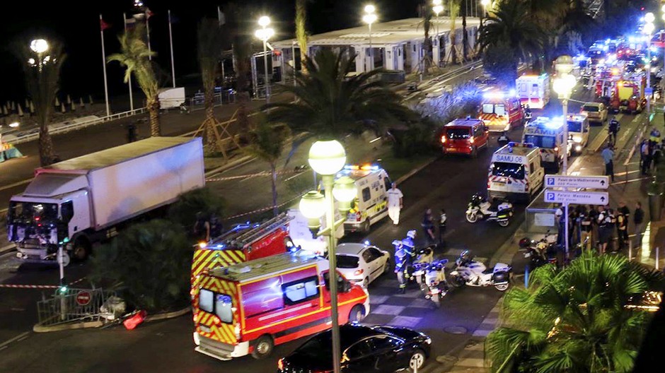 Útoky Nice, pohľad zvrchu