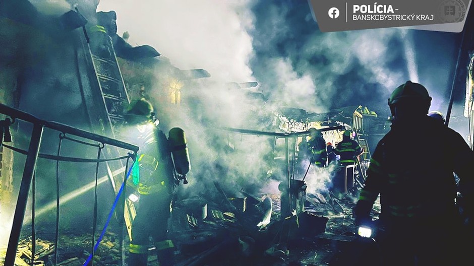 Požiar rodinného domu v Sudinciach