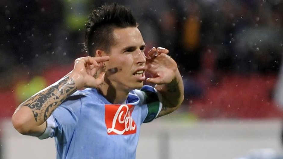 Marek Hamšík po góle do siete Bologni