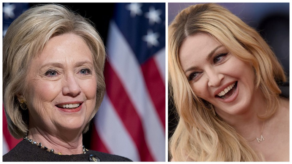 Hillary Clinton, Madonna