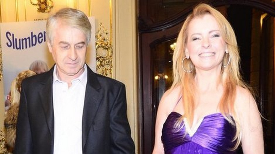 Iveta Bartošová s Josefom Rychtářom na vlaňajšom odovzdávaní cien Českého slávika.