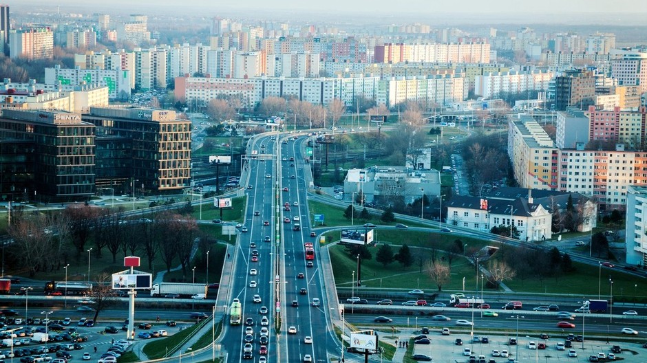 Petržalka pohľad reštaurácia UFO