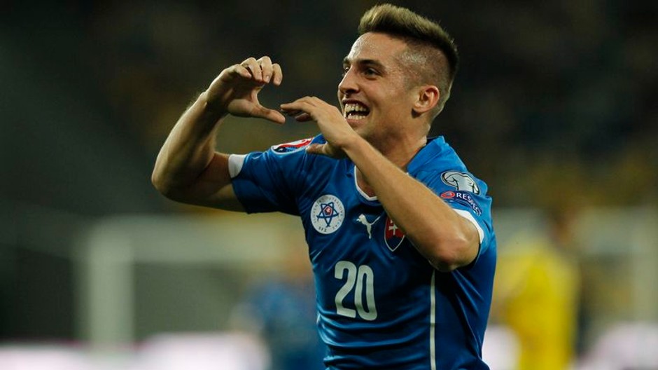 Róbert Mak po góle Ukrajine