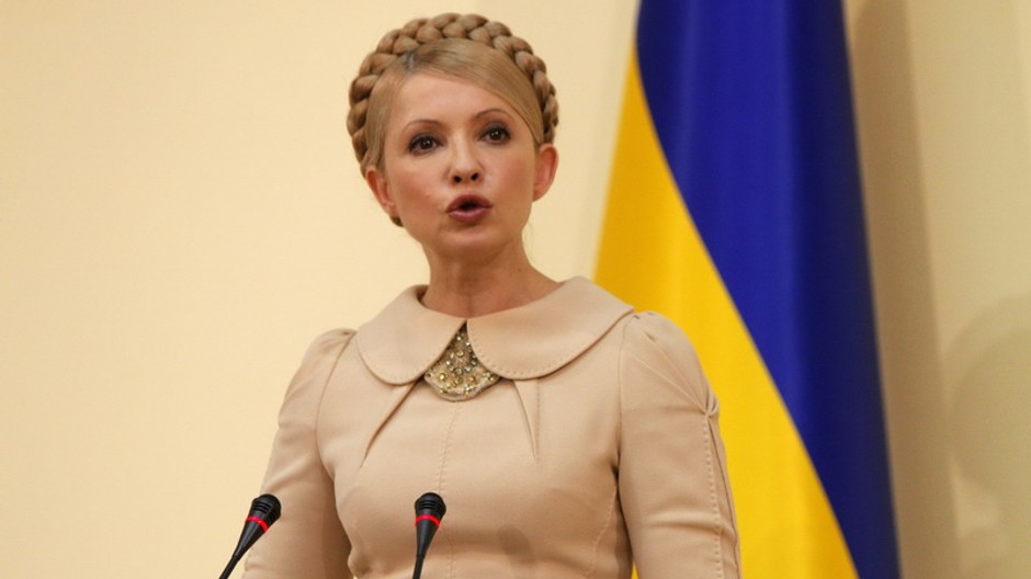 Tymosenkova pri mikrofone