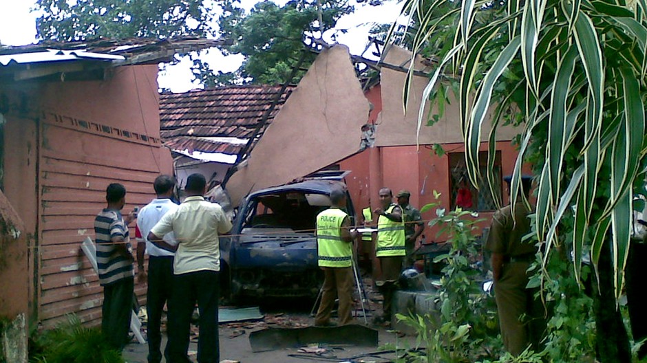 vybuch autobusu, sri lanka