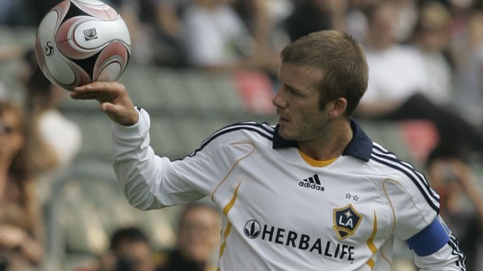 Beckham v drese Galaxy