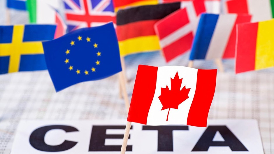 CETA, kanadská vlajka, ilustračná snimka