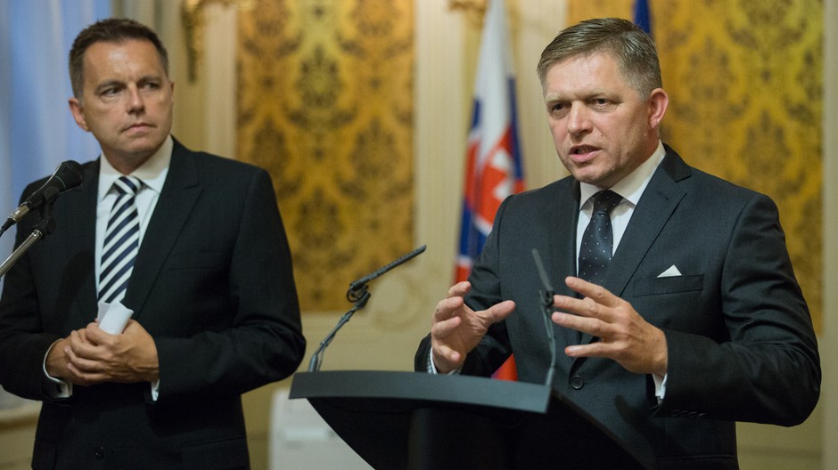 Peter Kažimír a Robert Fico