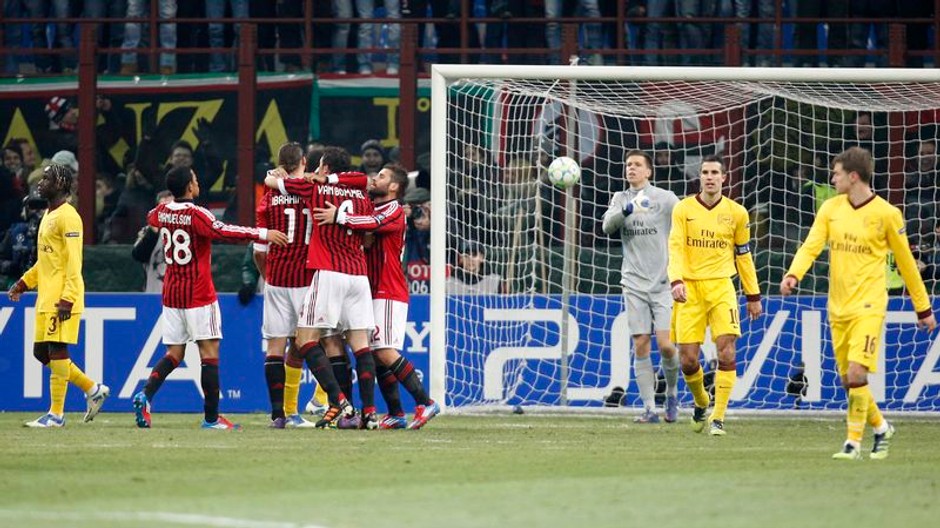 LM, AC Miláno-Arsenal