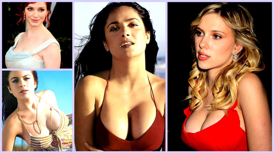 koláž prsia hollywoodu