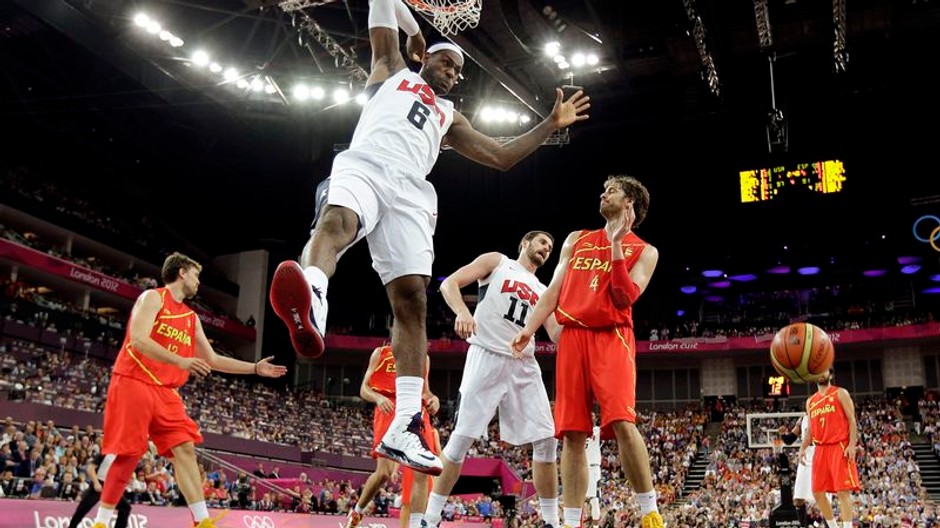 Basketbal, USA-Španielsko