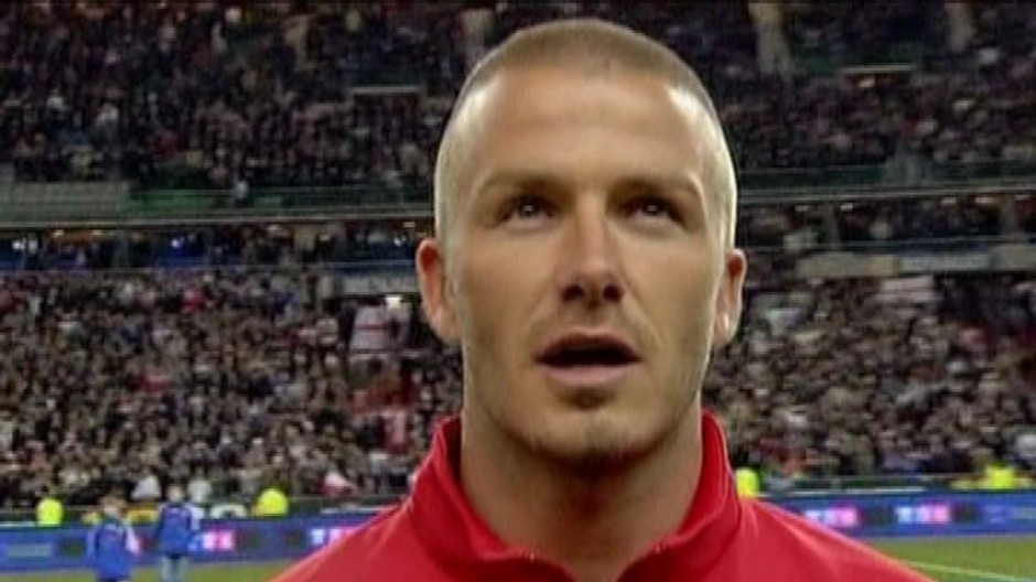 David Beckham-detail v drese