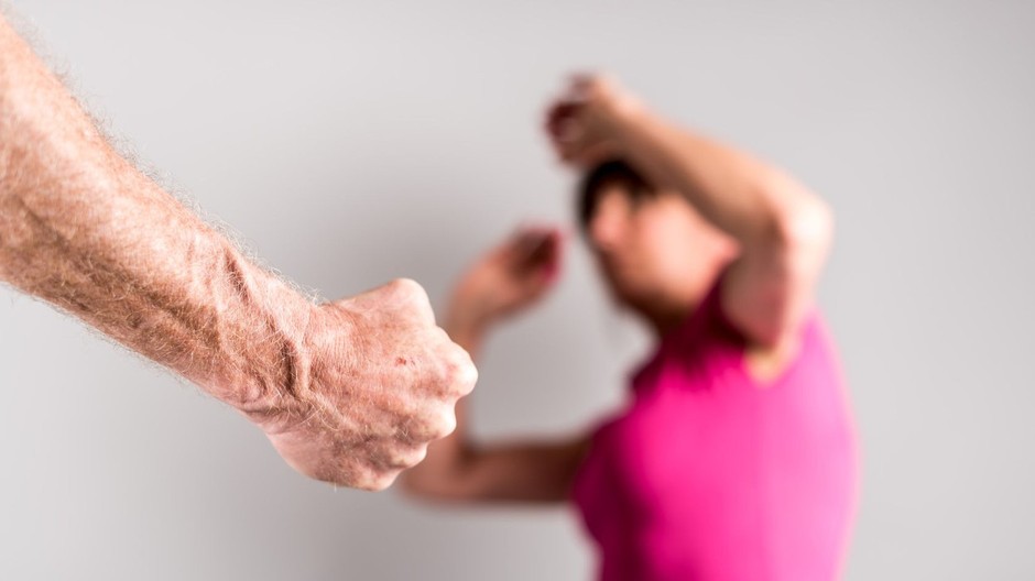 násilie, päsť, bitka, žena, muž