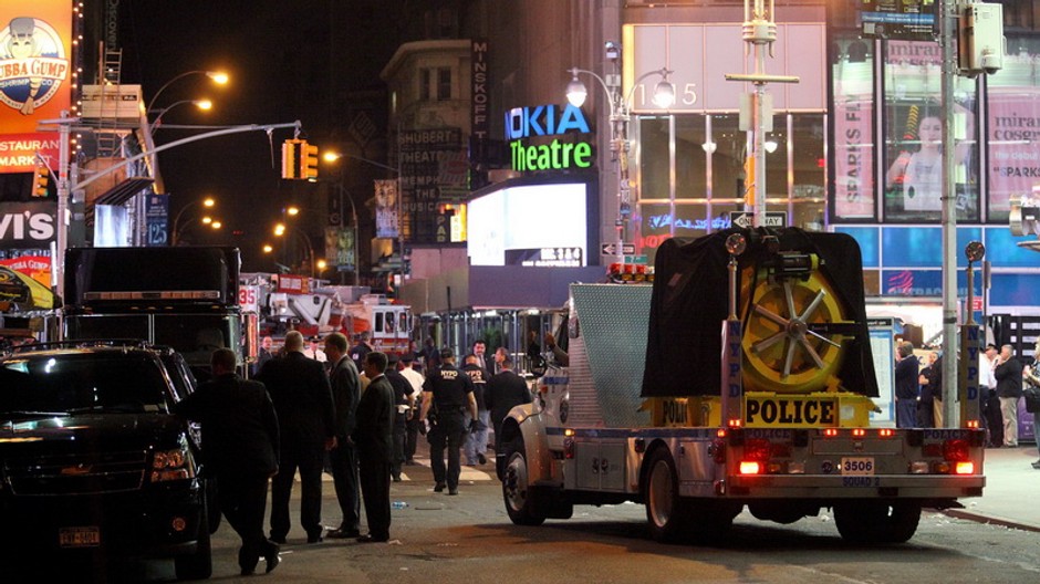 times square, new york, policajti policaj. auto