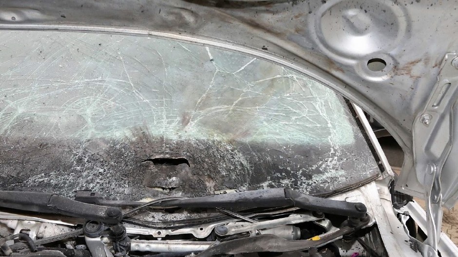 výbušnina v policajnom aute