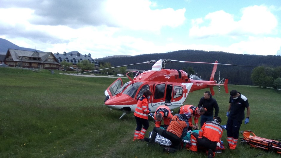 Pád muža na Donovaloch