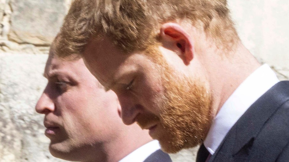 Harry a William na pohrebe princa Philipa