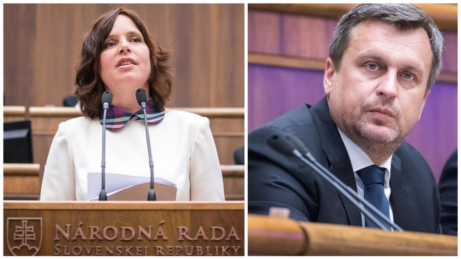 Veronika Remišová a Andrej Danko_koláž