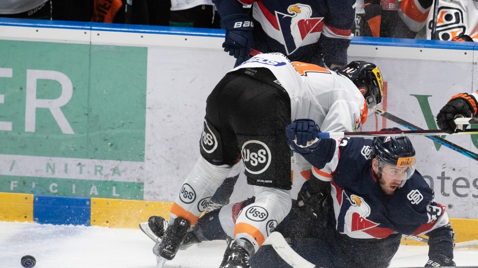 Momentka zo zápasu Slovan - Košice